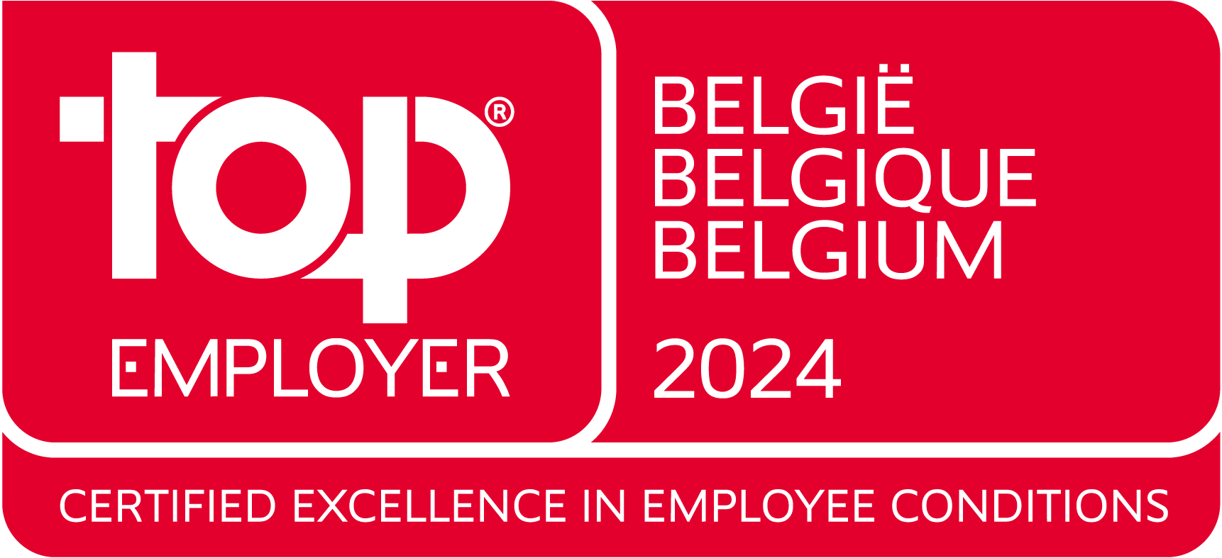 <p>We’re so proud to be a Top Employer. 17 times already! Our lucky number ... Because we’re so lucky to have the best people we could ever wish for.</p>
